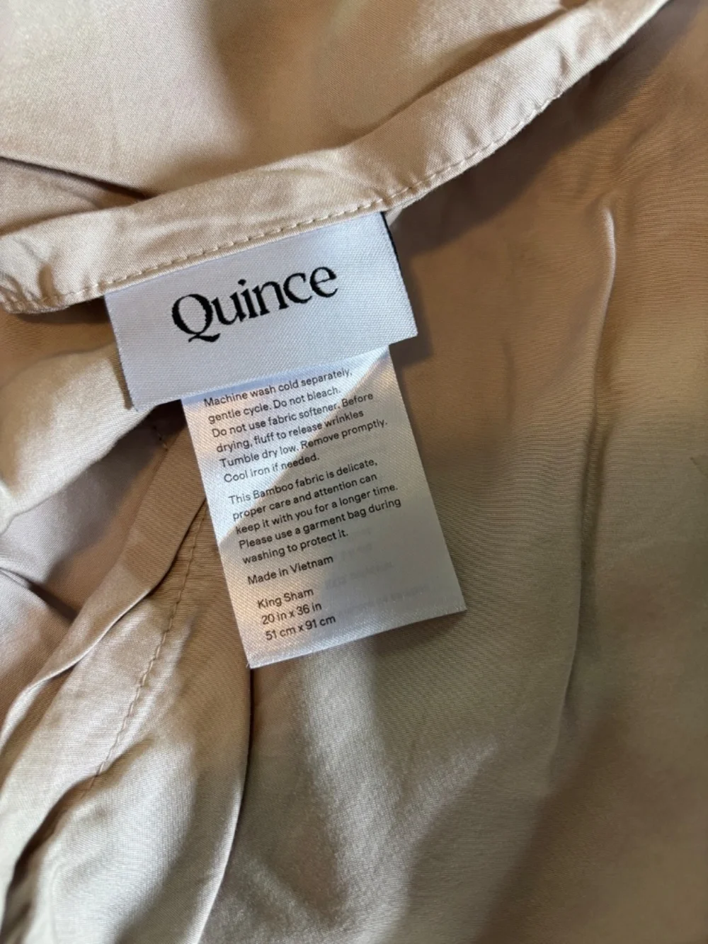 Quince Bamboo Duvet Cover + shams - King / Cal King